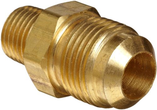 Anderson Metals Messing Compression Tube Fitting, half-union, Flare X NPT Stecker, 5/8 Inches Flare x 1/4 Inches, 1 von Anderson Metals