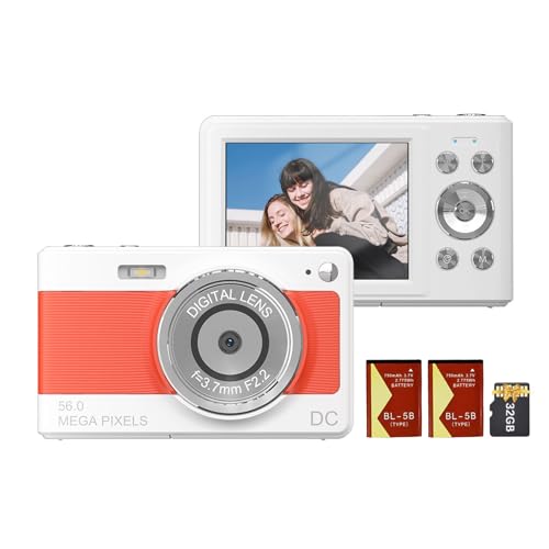 Andoer 1080P Digitalkamera,Videokamera,Camcorder, 56 MP, 2,88 Zoll IPS-Bildschirm, 8-facher Digitalzoom, AF, Autofokus, Anti-Shake, mit 32 GB Speicherkarte, 2 Akkus für Kinder Andoer 1080P Digitalkamera,Videokamera,Camcorder, 56 MP, 2,88 Zoll IPS-Bildschirm, 8-facher Digitalzoom, AF, Autofokus, Anti-Shake, mit 32 GB Speicherkarte, 2 Akkus für Kinder von Andoer