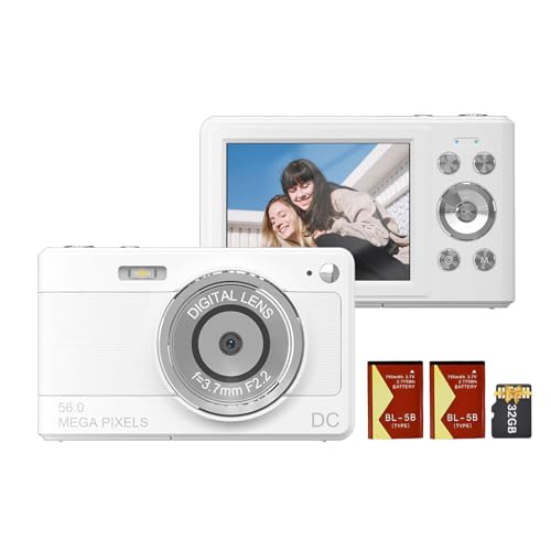 Andoer 1080P Digitalkamera,Videokamera,Camcorder, 56 MP, 2,88 Zoll IPS-Bildschirm, 8-facher Digitalzoom, AF, Autofokus, Anti-Shake, mit 32 GB Speicherkarte, 2 Akkus für Kinder Andoer 1080P Digitalkamera,Videokamera,Camcorder, 56 MP, 2,88 Zoll IPS-Bildschirm, 8-facher Digitalzoom, AF, Autofokus, Anti-Shake, mit 32 GB Speicherkarte, 2 Akkus für Kinder von Andoer