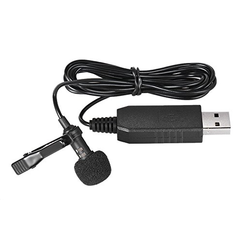 Andoer 150cm tragbare Mini-Klemme-on Omnidirektionale Stereo-USB-Mikrofon für PC Computer von Andoer