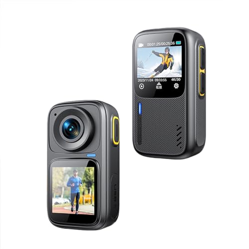 Andoer Action Cam 4K/30FPS WiFi-Kamera, Touch Control APP-Fernbedienung mit wasserdichtem Gehäuse Unterwasser 30M Video-Voraufzeichnung Eingebauter Akku zum Surfen Tauchen von Andoer