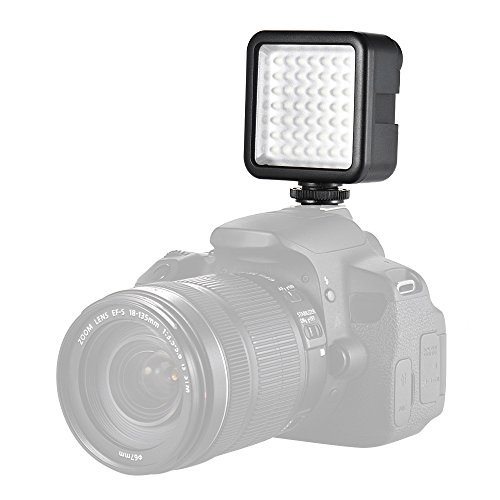 Andoer CN-LUX480 LED Videoleuchte Video Licht Kameralicht W49 Mini-Interlock-Kamera LED-Panel-Licht Dimmbare Camcorder Video-Beleuchtung mit Shoe Mount Adapter für Canon Nikon Sony A7 DSLR Andoer CN-LUX480 LED Videoleuchte Video Licht Kameralicht W49 Mini-Interlock-Kamera LED-Panel-Licht Dimmbare Camcorder Video-Beleuchtung mit Shoe Mount Adapter für Canon Nikon Sony A7 DSLR von Andoer