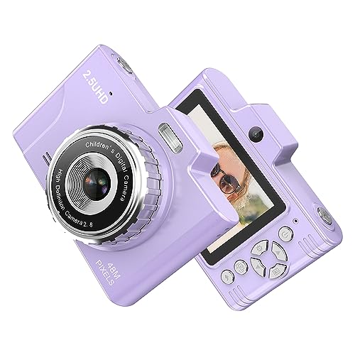 Andoer Digitalkamera,1080P 48MP Fotokamera Kompaktkamera Tragbare 2,8 Zoll Vlogging Kamera mit 8X Digitalzoom, Geschenk für Jungen, Mädchen, Kinder, Erwachsene, Teenager, Studenten, Blau von Andoer