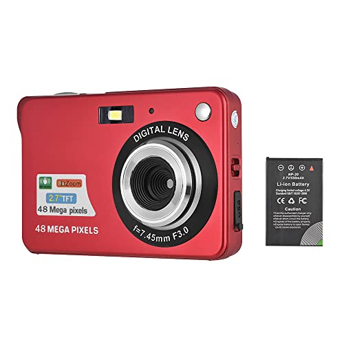 Andoer Digitalkamera Günstig mit 1 Stück wiederaufladbaren Batterien 1080P 48M HD 8X Digitalzoom Anti-Shake 2,7 Zoll LCD-Bildschirm Kompakte Digitalkamera für Kinder Kinder Jugendliche Anfänger Urlaub Andoer Digitalkamera Günstig mit 1 Stück wiederaufladbaren Batterien 1080P 48M HD 8X Digitalzoom Anti-Shake 2,7 Zoll LCD-Bildschirm Kompakte Digitalkamera für Kinder Kinder Jugendliche Anfänger Urlaub von Andoer