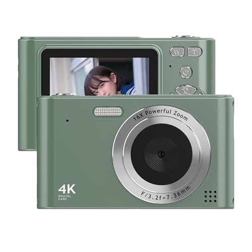 Andoer Digitalkamera HD 4K 48MP mit 2,4 Zoll Bildschirm, 16-facher Zoom, Anti-Shake, Grün Andoer Digitalkamera HD 4K 48MP mit 2,4 Zoll Bildschirm, 16-facher Zoom, Anti-Shake, Grün von Andoer