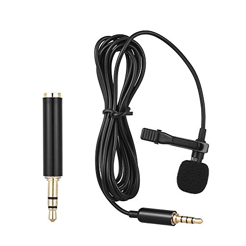 Andoer EY-510A Clip-on Revers Lavalier Kondensator Mic verdrahtete Mikrofon für Smartphone DSLR Kamera Computer PC Laptop von Andoer
