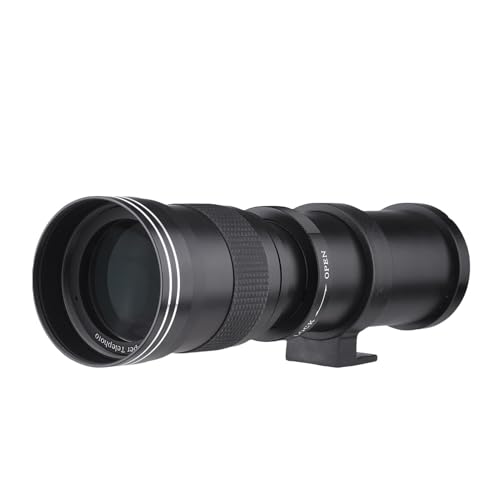 Andoer Kamera-MF-Supertelezoomobjektiv F/8.3-16 420–800 mm T-Mount Universal-1/4-Gewinde Ersatz-Vollformat-Superteleobjektiv Passend für EF/EF-S-Kameras Andoer Kamera-MF-Supertelezoomobjektiv F/8.3-16 420–800 mm T-Mount Universal-1/4-Gewinde Ersatz-Vollformat-Superteleobjektiv Passend für EF/EF-S-Kameras von Andoer