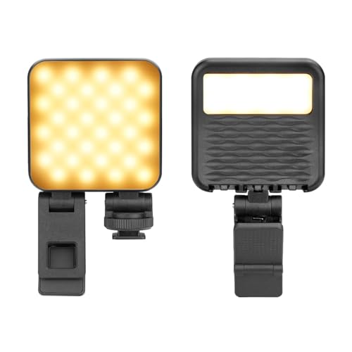 Andoer Kleine LED Videoleuchte, LED Kamera Videolicht 2500–6500K dimmbar, Tragbare Kamera Licht mit Cold Shoe-Adapter für Smartphones, Tablets, Laptops, eingebauter Akku Andoer Kleine LED Videoleuchte, LED Kamera Videolicht 2500–6500K dimmbar, Tragbare Kamera Licht mit Cold Shoe-Adapter für Smartphones, Tablets, Laptops, eingebauter Akku von Andoer