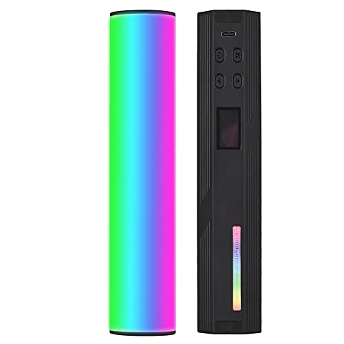 Andoer LED Videoleuchte, USB RGB Lichtstab 2500K-9000K Dimmbar Handheld Fotografie Licht 20 Lichteffekte mit Stativ für Live-Streaming Videokonferenz YouTube Tiktok von Andoer