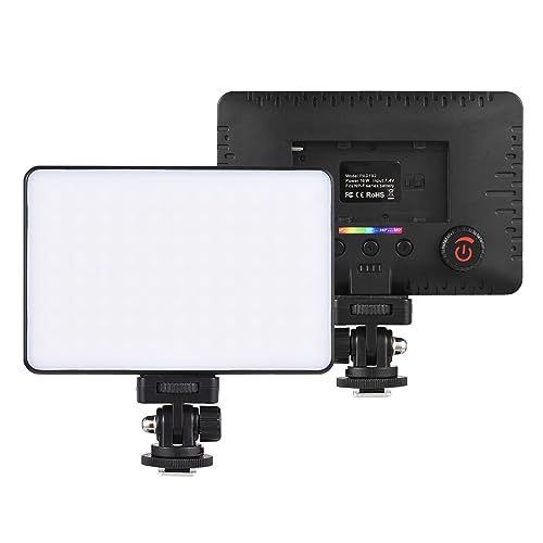 Andoer LED Videoleuchte Panel, Dimmbare 196 LED Kamera Video Licht 2500K–9000K, Streaming Videolicht mit 1/4" Blitzschuhhalterung, 1/4" Gewindeloch der NP-F-Serie für YouTube TikTok Zoom Fotografie Andoer LED Videoleuchte Panel, Dimmbare 196 LED Kamera Video Licht 2500K–9000K, Streaming Videolicht mit 1/4" Blitzschuhhalterung, 1/4" Gewindeloch der NP-F-Serie für YouTube TikTok Zoom Fotografie von Andoer