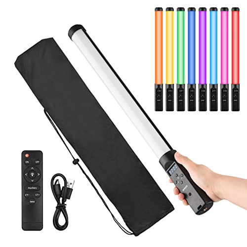 Andoer LED Videoleuchte RGB Lichtstab, 3200K-5500K Dimmbar 9 Bunte Lichteffekte Eingebauter Akku mit Fernbedienung für Vlog Live Streaming Produktporträtfotografie Andoer LED Videoleuchte RGB Lichtstab, 3200K-5500K Dimmbar 9 Bunte Lichteffekte Eingebauter Akku mit Fernbedienung für Vlog Live Streaming Produktporträtfotografie von Andoer