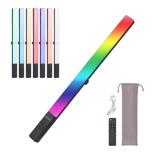 Andoer LED Videoleuchte RGB Lichtstab Fotografie, RGB Handheld Videoleuchte mit Leuchtstabgriff 3200K–5500K dimmbar LED Videolicht mit Fernbedienung für TikTok Vlog YouTube Fotografie Andoer LED Videoleuchte RGB Lichtstab Fotografie, RGB Handheld Videoleuchte mit Leuchtstabgriff 3200K–5500K dimmbar LED Videolicht mit Fernbedienung für TikTok Vlog YouTube Fotografie von Andoer