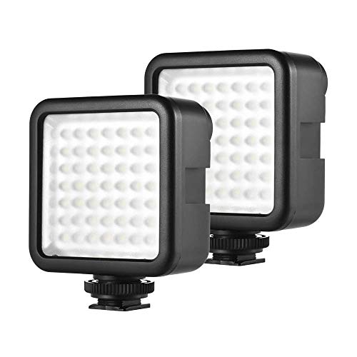 Andoer LED Videoleuchte Video Licht Kameralicht, 49 led Mini-Interlock-Kamera, LED-Panel-Licht, Dimmbare Camcorder Video-Beleuchtung mit Shoe Mount Adapter für Canon Nikon Sony A7 DSLR (49 Led * 2pcs) Andoer LED Videoleuchte Video Licht Kameralicht, 49 led Mini-Interlock-Kamera, LED-Panel-Licht, Dimmbare Camcorder Video-Beleuchtung mit Shoe Mount Adapter für Canon Nikon Sony A7 DSLR (49 Led * 2pcs) von Andoer