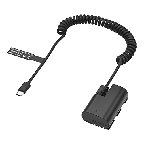 Andoer LP-E6 Dummy Akku USB-C Koppler Adapter DR-E6 Dummy Akku Koppler mit USB Typ-C Feder Stromkabel Ersatz für Canon EOS R R5 R6 90D 80D 70D 60D 60Da 5D Mark II III IV 6D Mark II 7D Mark II Andoer LP-E6 Dummy Akku USB-C Koppler Adapter DR-E6 Dummy Akku Koppler mit USB Typ-C Feder Stromkabel Ersatz für Canon EOS R R5 R6 90D 80D 70D 60D 60Da 5D Mark II III IV 6D Mark II 7D Mark II von Andoer