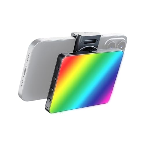 Andoer M16 RGB LED Videoleuchte, LED Video Licht 3000K-9900K Dimmbare mit 20 FX-Lichteffekten, mit Telefonhalterklemme und Kaltschuhadapter für Videokonferenz YouTube Fotografie Vlogs Andoer M16 RGB LED Videoleuchte, LED Video Licht 3000K-9900K Dimmbare mit 20 FX-Lichteffekten, mit Telefonhalterklemme und Kaltschuhadapter für Videokonferenz YouTube Fotografie Vlogs von Andoer