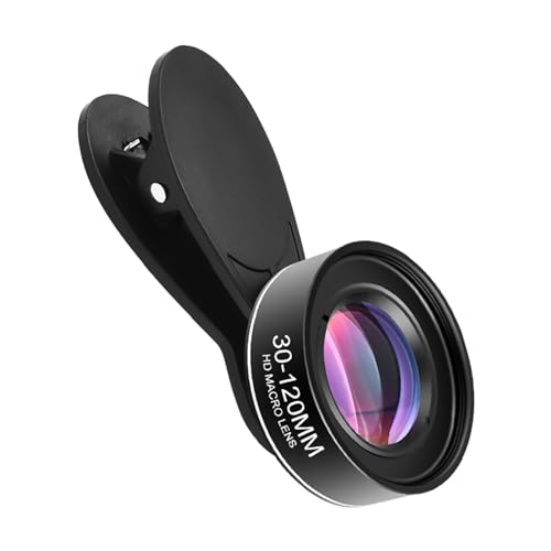 Andoer Macro Lens Clip-on für iPhone Universal-Makroobjektiv für Handy, Kameraobjektiv für Smartphone von 30 mm-120 mm, keine Verzerrung, Universalobjektiv-Set für Kamera Andoer Macro Lens Clip-on für iPhone Universal-Makroobjektiv für Handy, Kameraobjektiv für Smartphone von 30 mm-120 mm, keine Verzerrung, Universalobjektiv-Set für Kamera von Andoer