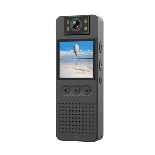 Andoer Mini Körperkamera, 1080P Body Cam mit 180° drehbares Objektiv, ansteckbarer Camcorder mit Nachtsicht, WLAN-Verbindung für tägliche Aufzeichnung/Service/Lieferung Andoer Mini Körperkamera, 1080P Body Cam mit 180° drehbares Objektiv, ansteckbarer Camcorder mit Nachtsicht, WLAN-Verbindung für tägliche Aufzeichnung/Service/Lieferung von Andoer