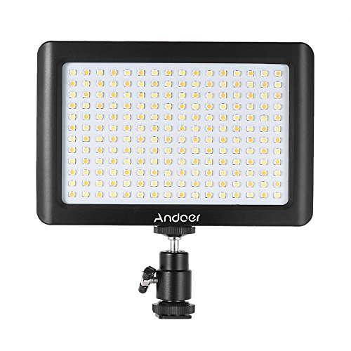 Andoer Mini LED Licht 192pcs Beads Studio Video Fotografie Dimmbar Tragbar Panel Lampe 3200K / 6000K für Canon Nikon DSLR Kamera DV Camcorder Andoer Mini LED Licht 192pcs Beads Studio Video Fotografie Dimmbar Tragbar Panel Lampe 3200K / 6000K für Canon Nikon DSLR Kamera DV Camcorder von Andoer