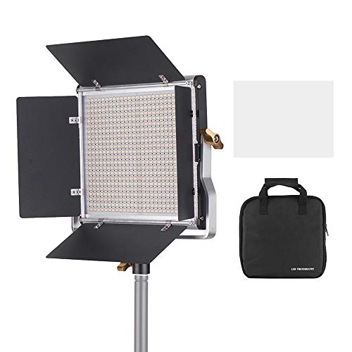 Andoer Professional LED-Videoleuchte Dimmbare 660 LED-Lampen Bicolor-Lichtpaneel 3200-5600K CRI 85+ mit U-Halterung und Barndoor-Beleuchtungssatz für Videoaufnahmen in der Studiofotografie Andoer Professional LED-Videoleuchte Dimmbare 660 LED-Lampen Bicolor-Lichtpaneel 3200-5600K CRI 85+ mit U-Halterung und Barndoor-Beleuchtungssatz für Videoaufnahmen in der Studiofotografie von Andoer