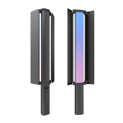 Andoer RGB Videoleuchte Lichtstab mit LED-Bildschirman und Barndoor, LED Fotografie Volle Farbe Licht 2500K–9900K dimmbar Handlichtstab mit 21 FX-Lichteffekte, nunterstützt kabellose Steuerung Andoer RGB Videoleuchte Lichtstab mit LED-Bildschirman und Barndoor, LED Fotografie Volle Farbe Licht 2500K–9900K dimmbar Handlichtstab mit 21 FX-Lichteffekte, nunterstützt kabellose Steuerung von Andoer