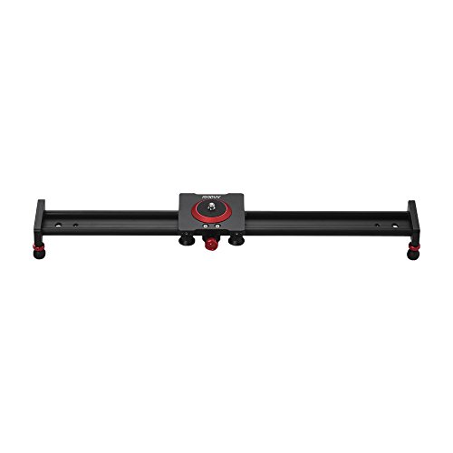 Andoer Slider Dolly Video Slider Dolly Kamera Track Slider Foto Aluminiumlegierung f¨¹r DSLR-Kamera Slot Kamera Fotografie, Aufladen bis zu 11lbs (50CM) von Andoer