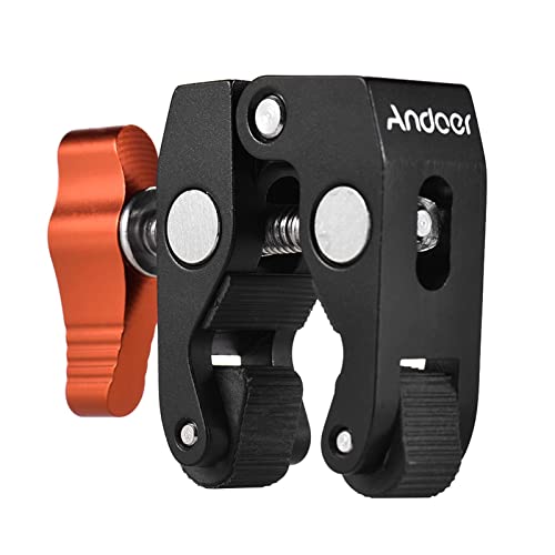 Andoer Super Clamp Stativ Klemme Krabbenzange Clip mit 1/4" & 3/8" Schraubenloch für DSLR Rig LCD Monitor Studio Licht Kamera Magic Arm, Orange Andoer Super Clamp Stativ Klemme Krabbenzange Clip mit 1/4" & 3/8" Schraubenloch für DSLR Rig LCD Monitor Studio Licht Kamera Magic Arm, Orange von Andoer