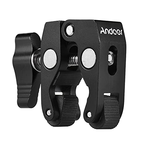 Andoer Super Clamp Stativ Klemme Krabbenzange Clip mit 1/4" & 3/8" Schraubenloch für DSLR Rig LCD Monitor Studio Licht Kamera Magic Arm, Schwarz Andoer Super Clamp Stativ Klemme Krabbenzange Clip mit 1/4" & 3/8" Schraubenloch für DSLR Rig LCD Monitor Studio Licht Kamera Magic Arm, Schwarz von Andoer