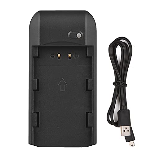 Andoer Tragbares Mini-Akku-Ladegerät NP-FV5 Plus mit Kontrollleuchte, USB-Ladekabel von Andoer