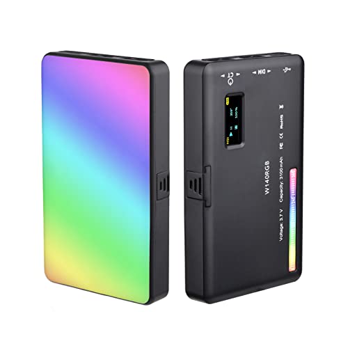 Andoer W140 RGB LED Video Licht Wiederaufladbare Fotografie Fill Light CRI95+ 2500K-9000K Dimmbar 20 Lichteffekte mit LCD Display Kaltschuh Adapter für Vlog Live Streaming Videokonferenz Andoer W140 RGB LED Video Licht Wiederaufladbare Fotografie Fill Light CRI95+ 2500K-9000K Dimmbar 20 Lichteffekte mit LCD Display Kaltschuh Adapter für Vlog Live Streaming Videokonferenz von Andoer