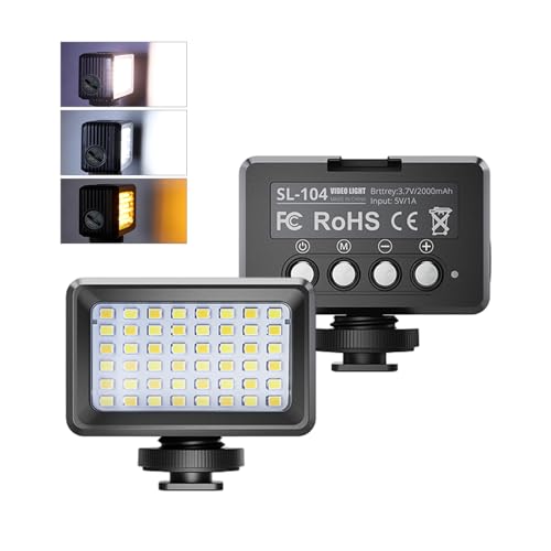 Andoer Wasserdichtes Fülllicht, Unterwasser-LED-Fülllicht LED-Tauchlicht 2700K-9000K Zweifarbige Temperatur, Mini-LED-Videoleuchte Unterwasser 40M Eingebauter Akku für Unterwasserfotografie-Videos von Andoer