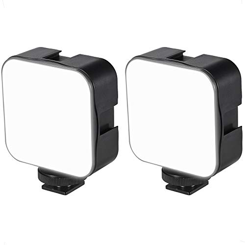 AndoerLED Videoleuchte, 49 Mini LED Videolicht 6500K Dimmbar Kamera Licht Dauerlicht mit Kaltschuhhalterung Adapter Kompatibel mit Canon Nikon Sony DSLR-Kamera, 2 Stück AndoerLED Videoleuchte, 49 Mini LED Videolicht 6500K Dimmbar Kamera Licht Dauerlicht mit Kaltschuhhalterung Adapter Kompatibel mit Canon Nikon Sony DSLR-Kamera, 2 Stück von Andoer