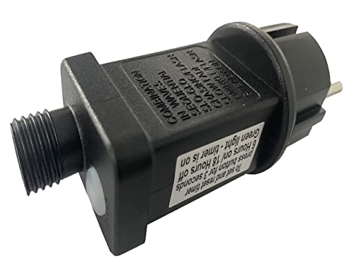 31V 6w Netzteil Adapter mit Timer/Memory-Funktion, 8 Modi, Speicherfunktion, IP44 Wasserdicht, Transformator für Weihnachtsbeleuchtung, Lichternetz, Lichterkette und Lichtervorhang 31V 6w Netzteil Adapter mit Timer/Memory-Funktion, 8 Modi, Speicherfunktion, IP44 Wasserdicht, Transformator für Weihnachtsbeleuchtung, Lichternetz, Lichterkette und Lichtervorhang von Andreas Dell