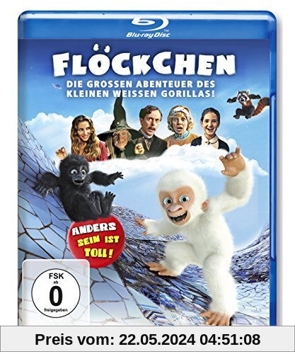 Flöckchen - Die großen Abenteuer des kleinen weißen Gorillas [Blu-ray] von Andreas Schaer