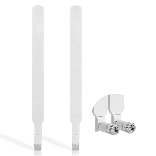 Andven 4G LTE Antenne SMA Hochleistungs 10dBi Netzwerk Ethernet Verstärker Omnidirektionale Antenne Signalverstärker Verstärker für Huawei E5372 E398 E3276 E392 E3272 E8278 R212 MF93 R215 etc (2 Pack) von Andven