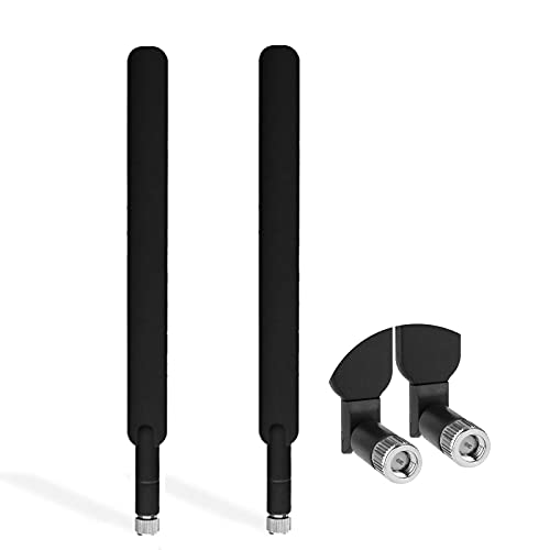 SMA 4G Hochleistungs LTE Antenne 10dBi Netzwerk Ethernet Verstärker-Omnidirektionale Antenne Signalverstärker Verstärker für Huawei E5372 E398 E3276 E392 E3272 E8278 R212 MF93 R215 etc(2 Pack) von Andven