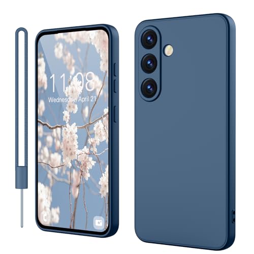 Andwing für Samsung Galaxy S25 Hülle, Silicone Handyhülle für Samsung S25 5G mit Kratzfestem Mikrofaserfutter Kameraschutz, Rundumschutz Schutzhülle Hülle für Samsung Galaxy S25 Dunkelblau Andwing für Samsung Galaxy S25 Hülle, Silicone Handyhülle für Samsung S25 5G mit Kratzfestem Mikrofaserfutter Kameraschutz, Rundumschutz Schutzhülle Hülle für Samsung Galaxy S25 Dunkelblau von Andwing