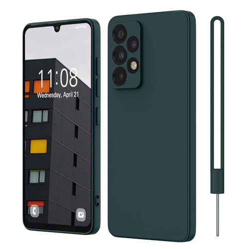 Andwing für Samsung Galaxy A33 Hülle Silikon-Schutzhülle mit Rundumschutz & Kameraschutz | Weiches Kratzfester Mikrofaser-Innenfutter | Kompatibel mit 4G/5G Modellen-Nachtgrün Andwing für Samsung Galaxy A33 Hülle Silikon-Schutzhülle mit Rundumschutz & Kameraschutz | Weiches Kratzfester Mikrofaser-Innenfutter | Kompatibel mit 4G/5G Modellen-Nachtgrün von Andwing