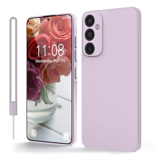 Andwing für Samsung Galaxy A55 Hülle Silikon-Schutzhülle mit Rundumschutz & Kameraschutz | Weiches Kratzfester Mikrofaser-Innenfutter | Kompatibel mit 4G/5G Modellen-Hellviolett Andwing für Samsung Galaxy A55 Hülle Silikon-Schutzhülle mit Rundumschutz & Kameraschutz | Weiches Kratzfester Mikrofaser-Innenfutter | Kompatibel mit 4G/5G Modellen-Hellviolett von Andwing