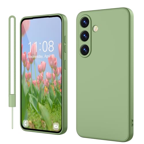 Andwing für Samsung Galaxy A54 Hülle Silikon-Schutzhülle mit Rundumschutz & Kameraschutz | Weiches Kratzfester Mikrofaser-Innenfutter | Kompatibel mit 4G/5G Modellen-Matcha-Grün Andwing für Samsung Galaxy A54 Hülle Silikon-Schutzhülle mit Rundumschutz & Kameraschutz | Weiches Kratzfester Mikrofaser-Innenfutter | Kompatibel mit 4G/5G Modellen-Matcha-Grün von Andwing