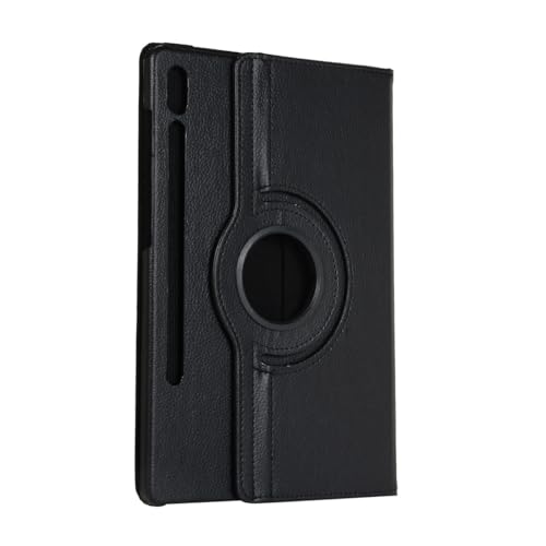 Drehbare Hülle für Samsung Galaxy Tab S8 Plus 2022/S7 FE 2021/S7 Plus 2020 SM-T970/T975 12,4 Zoll, 360 Grad schwenkbarer Ständer Cover (Schwarz) von Andy Case1