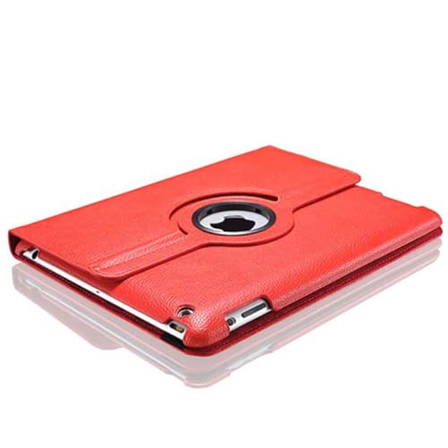 Drehbare Schutzhülle für iPad 2/3/4 (2012/2011) [älteste Modelle], 360-Grad-Ständer, automatische Sleep/Wake-Funktion, Folio-Leder-Smart-Cover, Rot von Andy Case1
