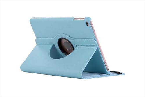 Drehbare Schutzhülle für iPad 6. / 5. Generation (2018/2017), iPad Air 2 / Air 1 (9,7 Zoll), 360 Grad drehbarer Ständer, automatischer Schlaf- und Wachmodus, Himmelblau von Andy Case1