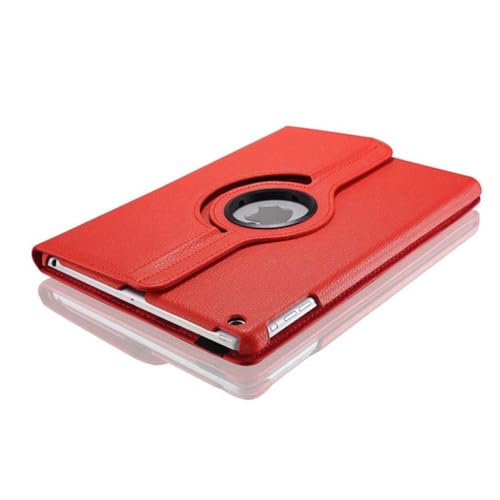 Drehbare Schutzhülle für iPad 6. / 5. Generation (2018/2017), iPad Air 2 / Air 1 (9,7 Zoll), 360 Grad drehbarer Ständer, automatischer Schlaf- und Wachmodus, Rot von Andy Case1