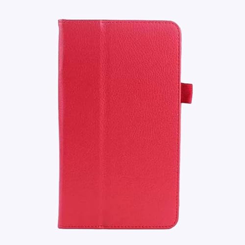 Hülle für Lenovo M8 HD 8.0 (TB-8505F TB-8505X) Tablet Case – PU-Leder Folio 2 faltbare Stativtasche für Lenovo Tab M8 HD 8 Zoll Tablet (rot) von Andy Case1