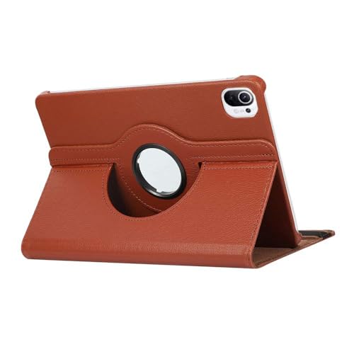 Kompatibel mit Xiaomi Mi Pad 5/MiPad 5 Pro 11 Zoll 2021 Tablet Hülle 360 Grad Drehbarer Ständer Faltbare Tablet Hülle Tablet Cover (Braun) von Andy Case1