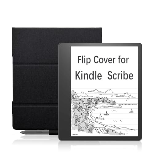 Schutzhülle für Kindle Scribe 2022 & 2024, PU-Leder, mit automatischer Schlaf- und Wachfunktion, mit Stifthalter, Schwarz Schutzhülle für Kindle Scribe 2022 & 2024, PU-Leder, mit automatischer Schlaf- und Wachfunktion, mit Stifthalter, Schwarz von Andy Case1