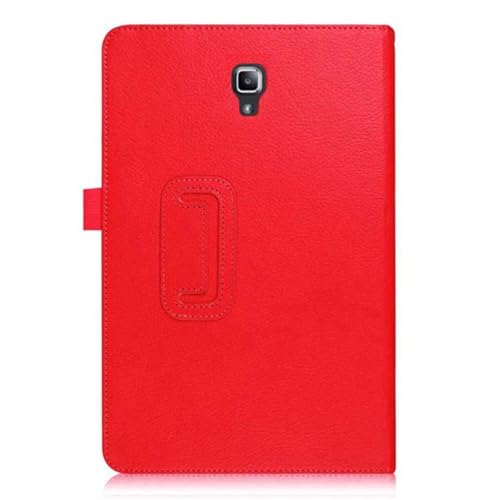 Slim Ledertasche für Samsung Galaxy Tab S4 10,5 Zoll 2018 (SM-T830 T835 T837), Multi-Winkel Ständer Vollschutz Tablet Cover Book Case (Rot) von Andy Case1