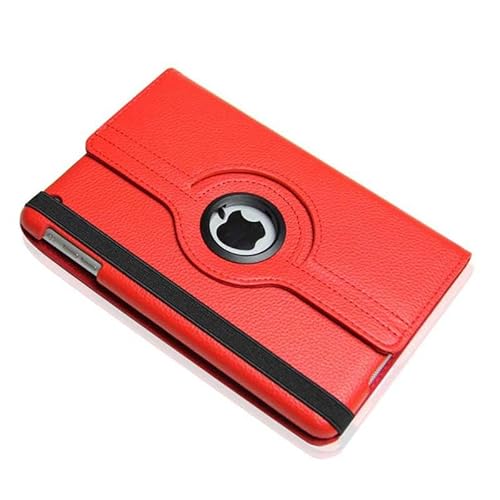 iPad Mini 1/2/3 Smart Case mit 360 Grad drehbarem Ständer mit Auto Sleep/Wake Funktion für Apple iPad Mini 1/2/3 (Rot) von Andy Case1