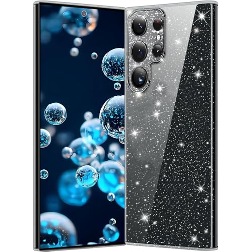 Anfire Handyhülle für Samsung Galaxy S25 Ultra Hülle Glitzer,Bling Glitter TPU Silikon Slim Case für Mädchen,Kameraschutz Stoßfest Transparent Schutzhülle für Samsung S25 Ultra Case,Durchsichtig Anfire Handyhülle für Samsung Galaxy S25 Ultra Hülle Glitzer,Bling Glitter TPU Silikon Slim Case für Mädchen,Kameraschutz Stoßfest Transparent Schutzhülle für Samsung S25 Ultra Case,Durchsichtig von Anfire