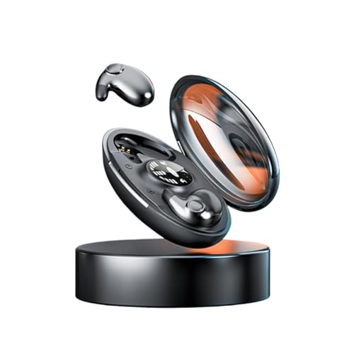 AngLink Sandberg Unsichtbare Kabellose Schlafkopfhörer Bluetooth 5.3, In-Ear IPX5 Wasserdicht mit 20 Std. Spielzeit & Ladecase, Ergonomische Mini-Ohrhörer für Seitenschläfer und Reisen (Schwarz) AngLink Sandberg Unsichtbare Kabellose Schlafkopfhörer Bluetooth 5.3, In-Ear IPX5 Wasserdicht mit 20 Std. Spielzeit & Ladecase, Ergonomische Mini-Ohrhörer für Seitenschläfer und Reisen (Schwarz) von AngLink